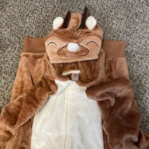 North Pole reindeer family pajamas. Adult unisex medium